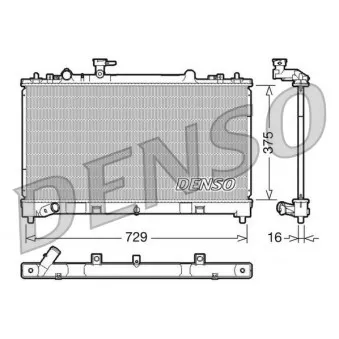Radiateur, refroidissement du moteur DENSO DRM44023