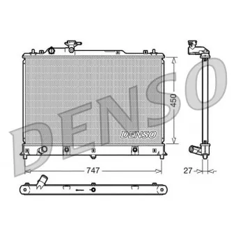 Radiateur, refroidissement du moteur DENSO DRM44025