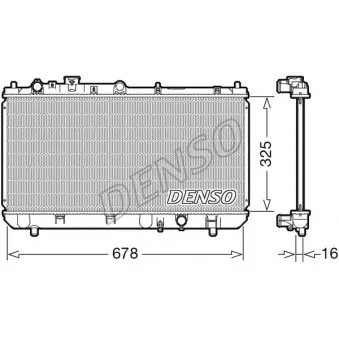 Radiateur, refroidissement du moteur DENSO DRM44032