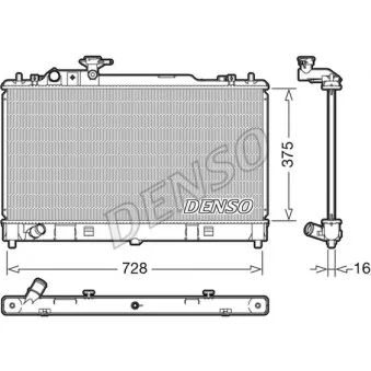 Radiateur, refroidissement du moteur DENSO