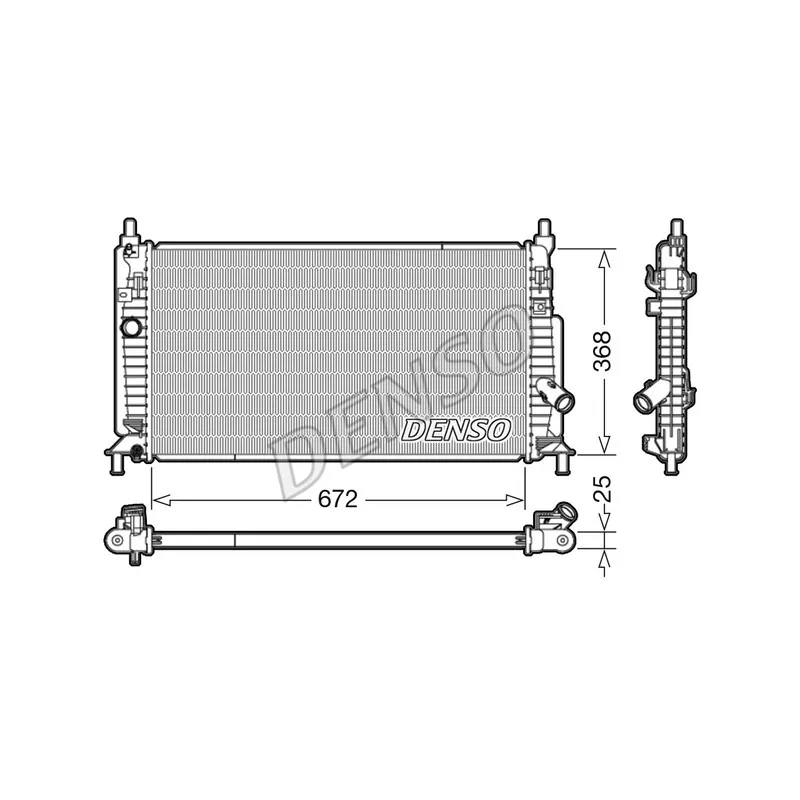 Radiateur, refroidissement du moteur DENSO DRM44034