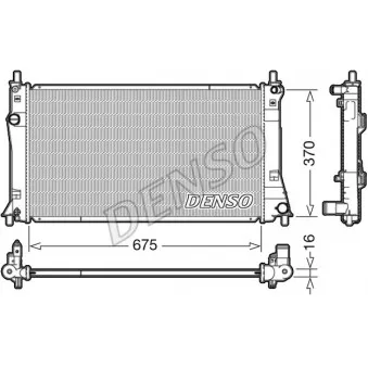 Radiateur, refroidissement du moteur DENSO DRM44035