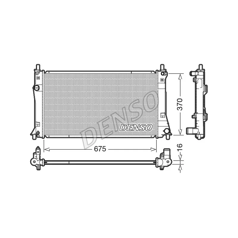 Radiateur, refroidissement du moteur DENSO DRM44035