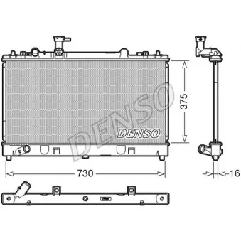 Radiateur, refroidissement du moteur DENSO