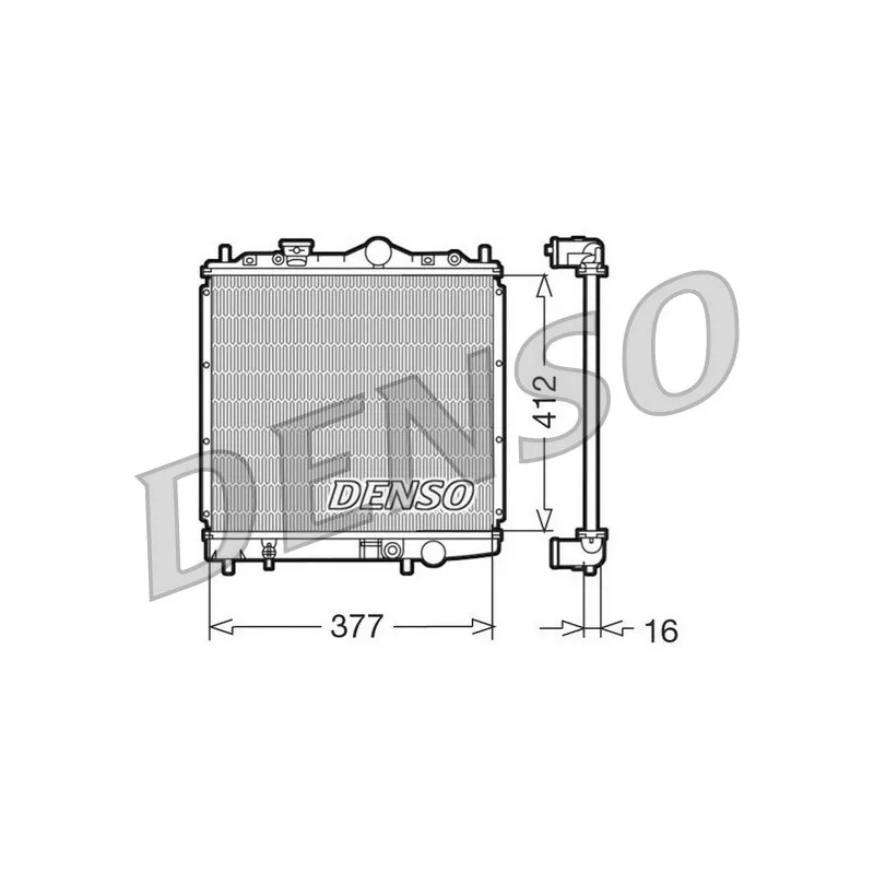 Radiateur, refroidissement du moteur DENSO DRM45001