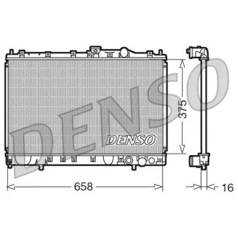 Radiateur, refroidissement du moteur DENSO DRM45002