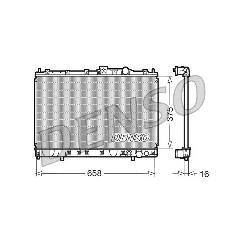 Radiateur, refroidissement du moteur DENSO DRM45002
