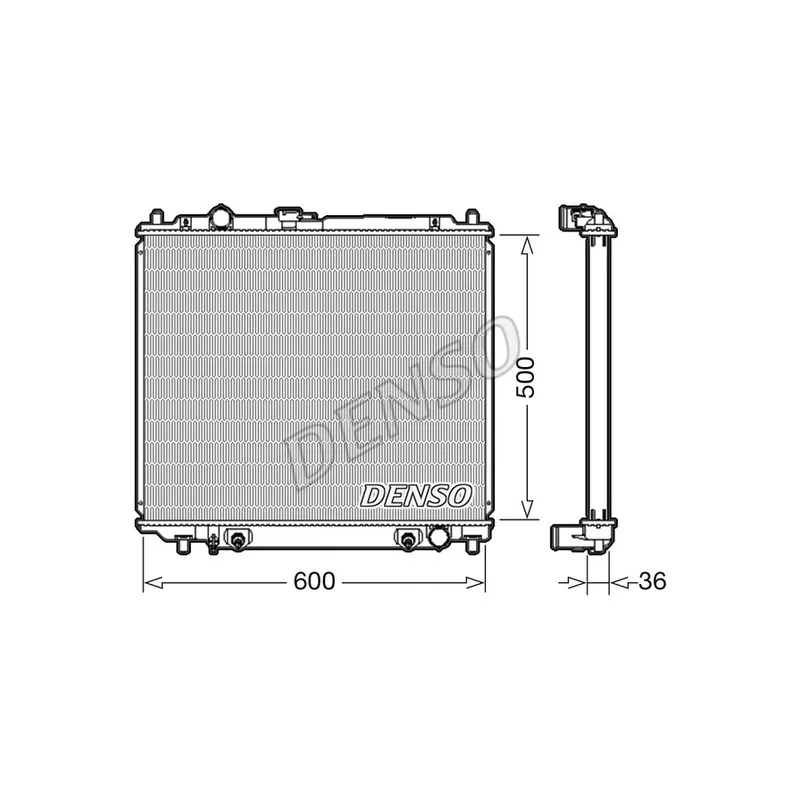 Radiateur, refroidissement du moteur DENSO DRM45003