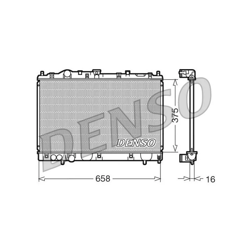 Radiateur, refroidissement du moteur DENSO DRM45004