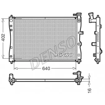 Radiateur, refroidissement du moteur DENSO DRM45005