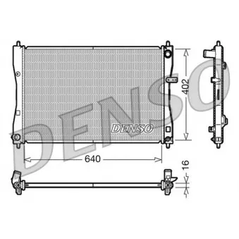 Radiateur, refroidissement du moteur DENSO DRM45009