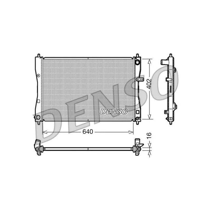 Radiateur, refroidissement du moteur DENSO DRM45009