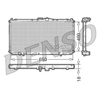 Radiateur, refroidissement du moteur DENSO DRM45010