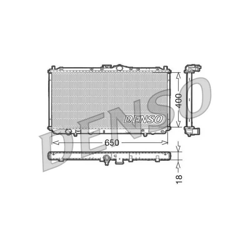 Radiateur, refroidissement du moteur DENSO DRM45010