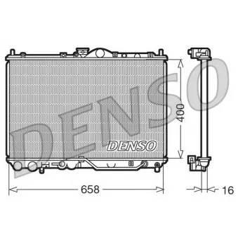 Radiateur, refroidissement du moteur DENSO DRM45011