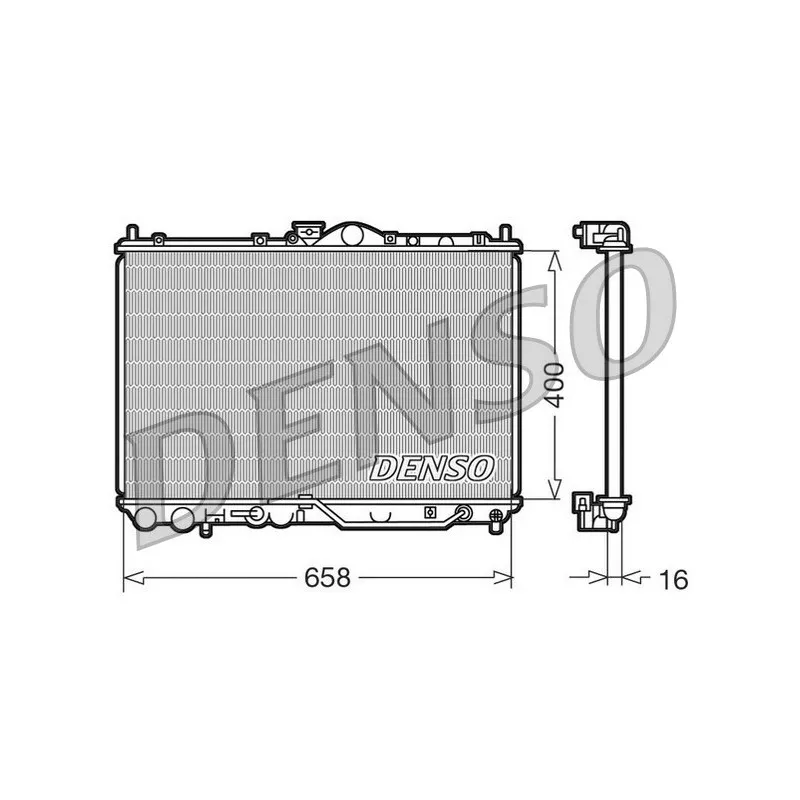 Radiateur, refroidissement du moteur DENSO DRM45011