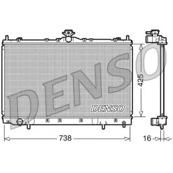 Radiateur, refroidissement du moteur DENSO DRM45012