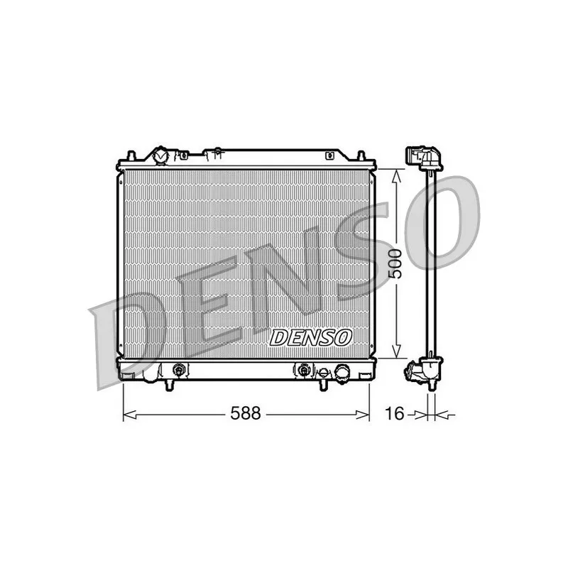 Radiateur, refroidissement du moteur DENSO DRM45013