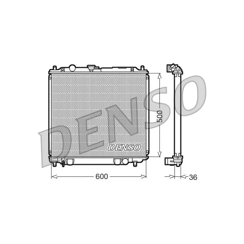 Radiateur, refroidissement du moteur DENSO DRM45014