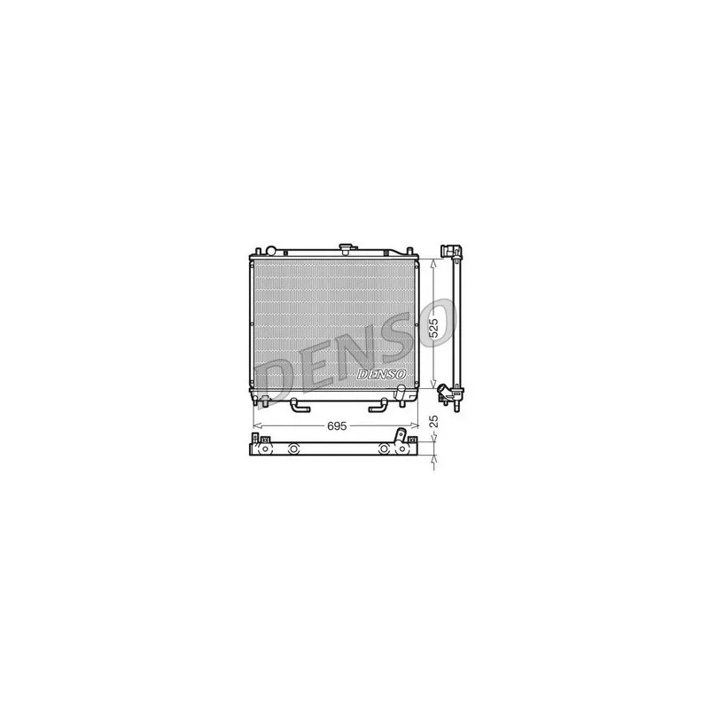Radiateur, refroidissement du moteur DENSO DRM45015