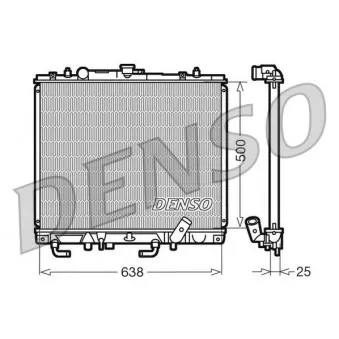 Radiateur, refroidissement du moteur DENSO DRM45016
