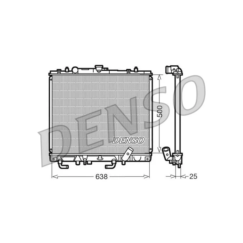 Radiateur, refroidissement du moteur DENSO DRM45016