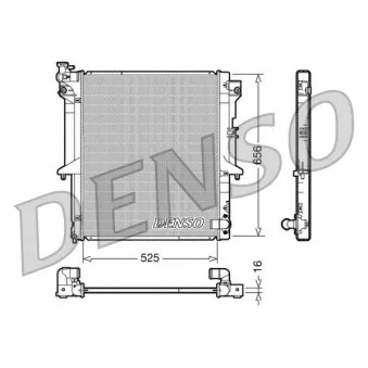Radiateur, refroidissement du moteur DENSO DRM45017