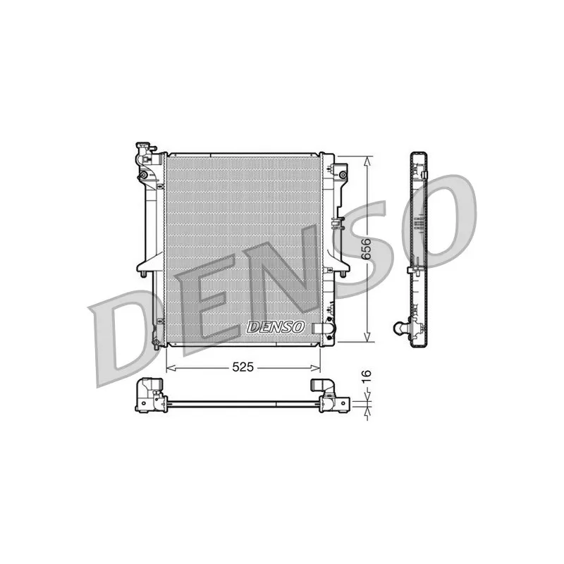 Radiateur, refroidissement du moteur DENSO DRM45017