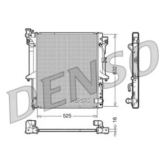 Radiateur, refroidissement du moteur DENSO DRM45018