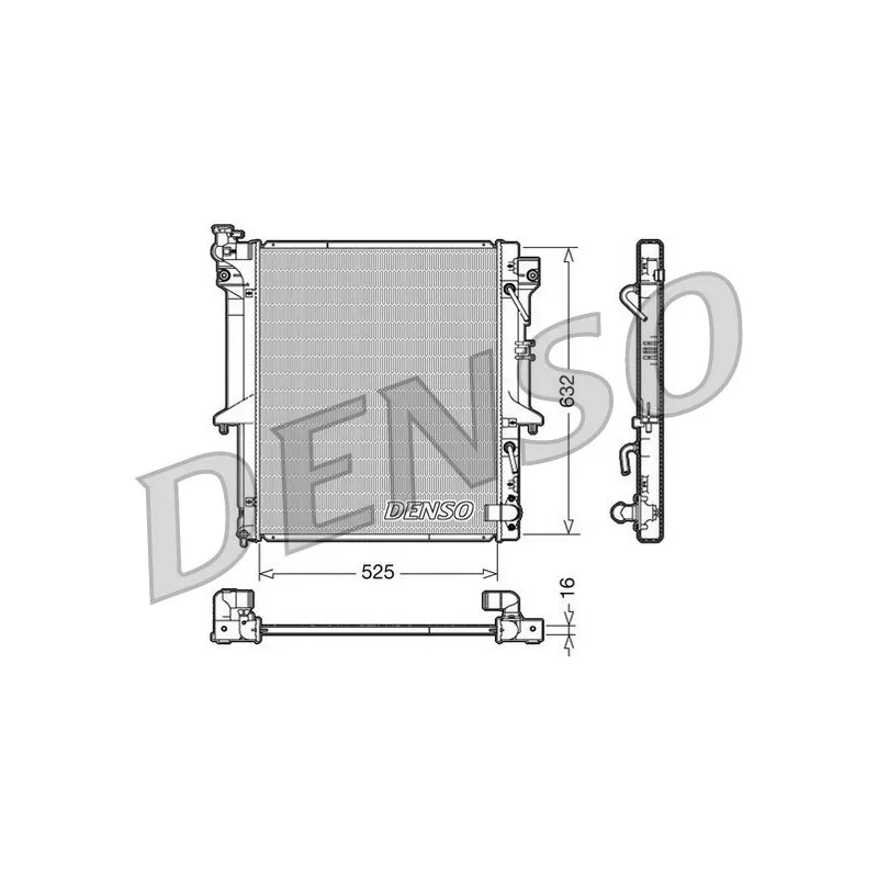 Radiateur, refroidissement du moteur DENSO DRM45018