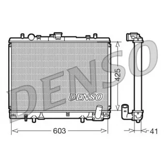 Radiateur, refroidissement du moteur DENSO DRM45019