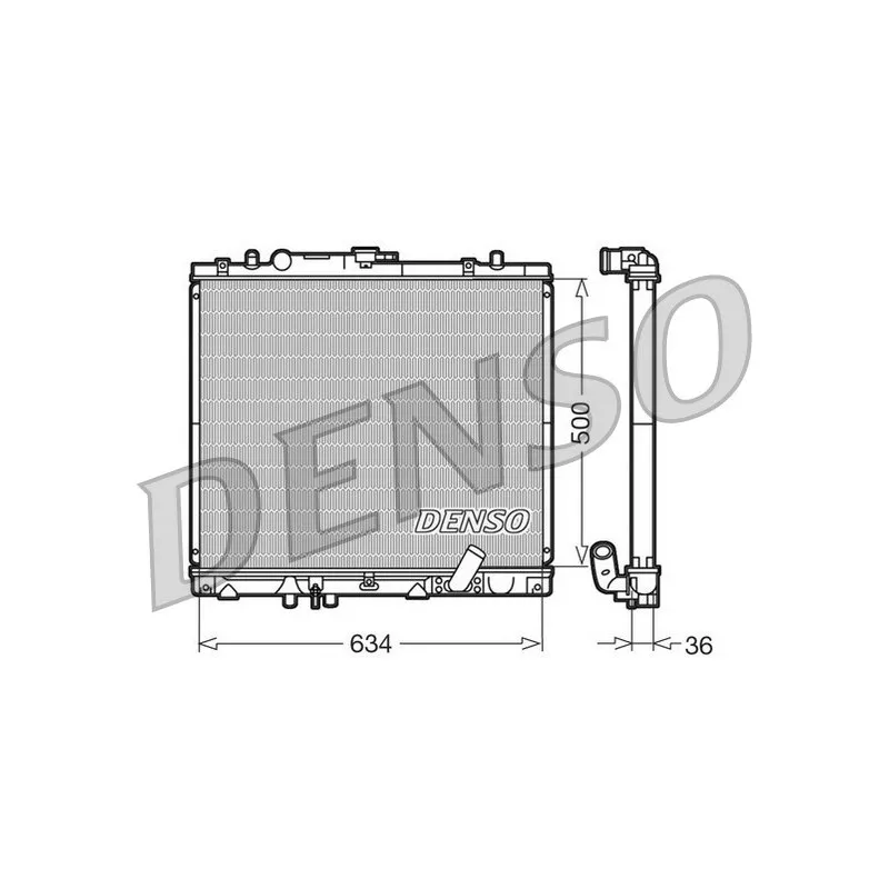 Radiateur, refroidissement du moteur DENSO DRM45020