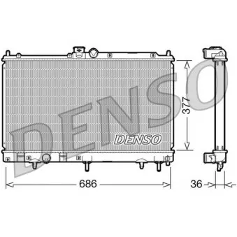 Radiateur, refroidissement du moteur DENSO