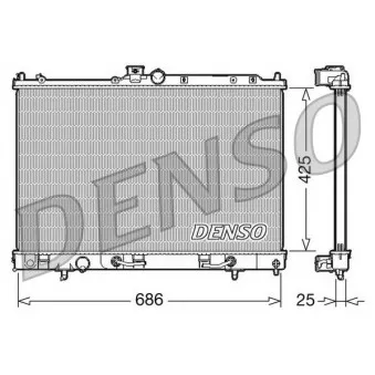 Radiateur, refroidissement du moteur DENSO DRM45027