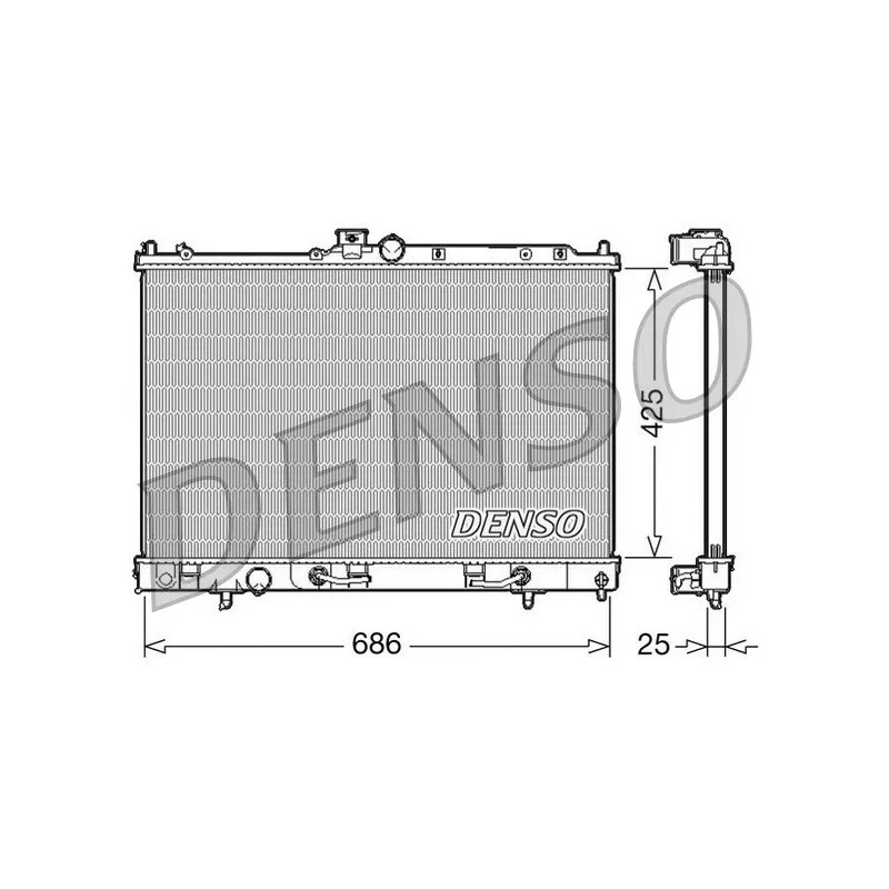 Radiateur, refroidissement du moteur DENSO DRM45027