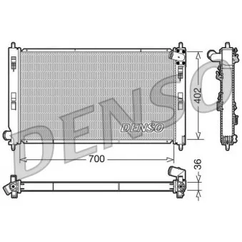 Radiateur, refroidissement du moteur DENSO DRM45029