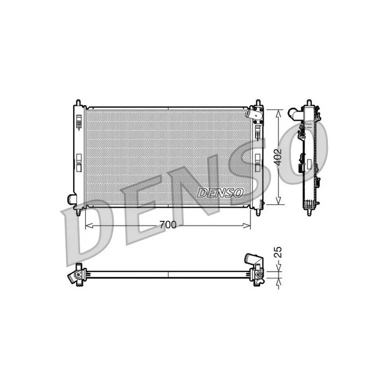 Radiateur, refroidissement du moteur DENSO DRM45032