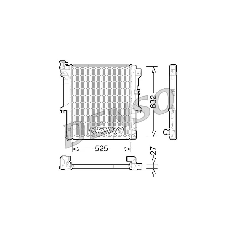 Radiateur, refroidissement du moteur DENSO DRM45034