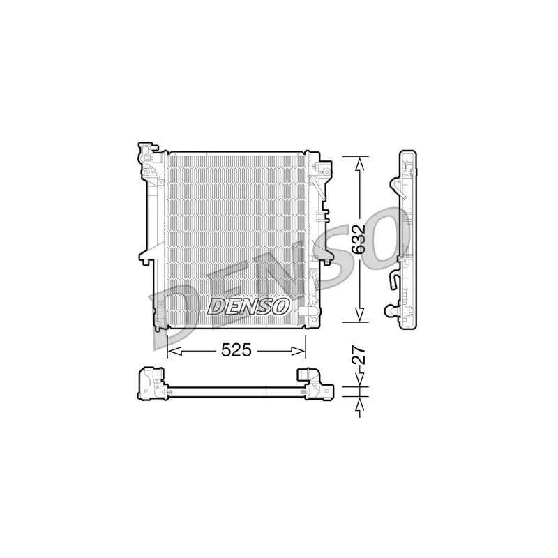 Radiateur, refroidissement du moteur DENSO DRM45035