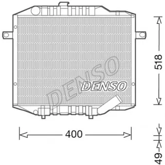 Radiateur, refroidissement du moteur DENSO DRM45037