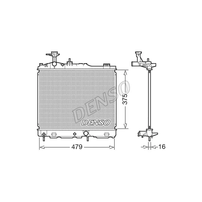 Radiateur, refroidissement du moteur DENSO DRM45039
