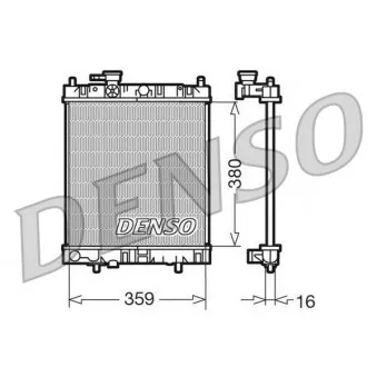 Radiateur, refroidissement du moteur DENSO DRM46001