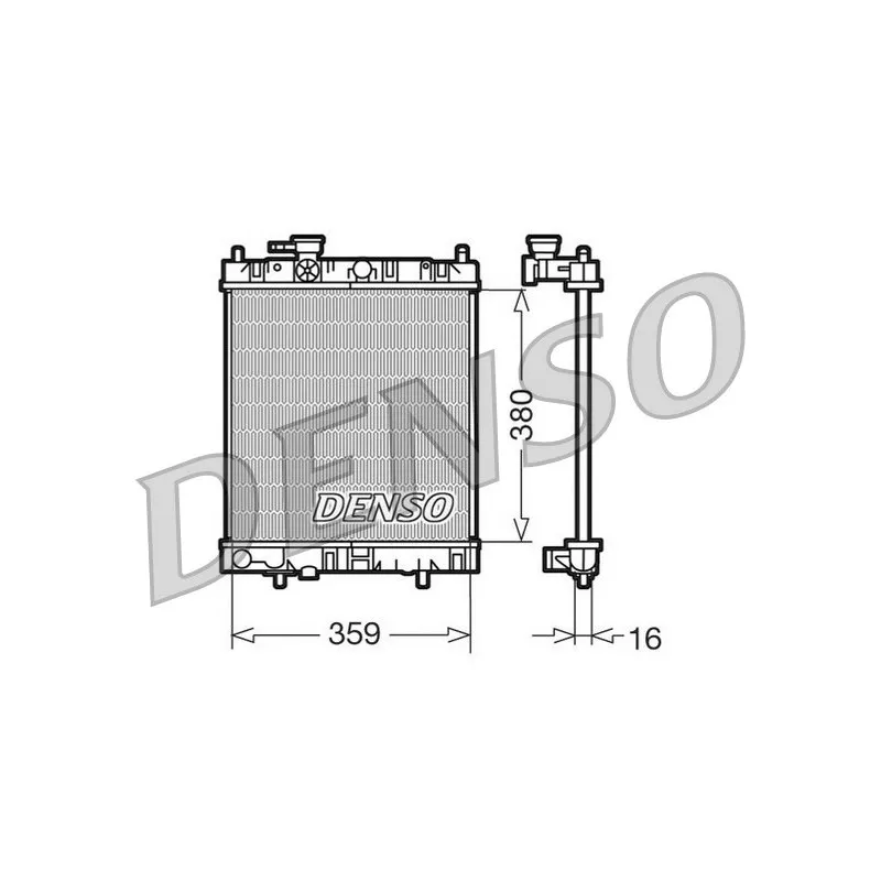 Radiateur, refroidissement du moteur DENSO DRM46001