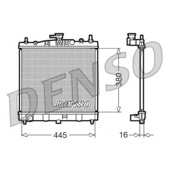 Radiateur, refroidissement du moteur DENSO DRM46002