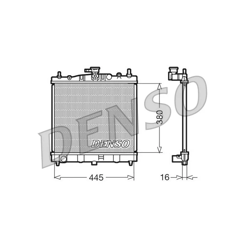 Radiateur, refroidissement du moteur DENSO DRM46002