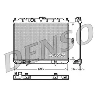Radiateur, refroidissement du moteur DENSO