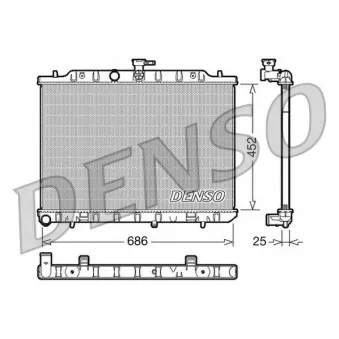 Radiateur, refroidissement du moteur DENSO DRM46007