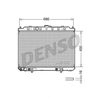 Radiateur, refroidissement du moteur DENSO DRM46008