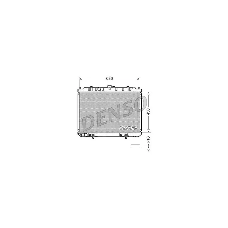 Radiateur, refroidissement du moteur DENSO DRM46008