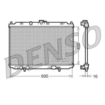 Radiateur, refroidissement du moteur DENSO DRM46013